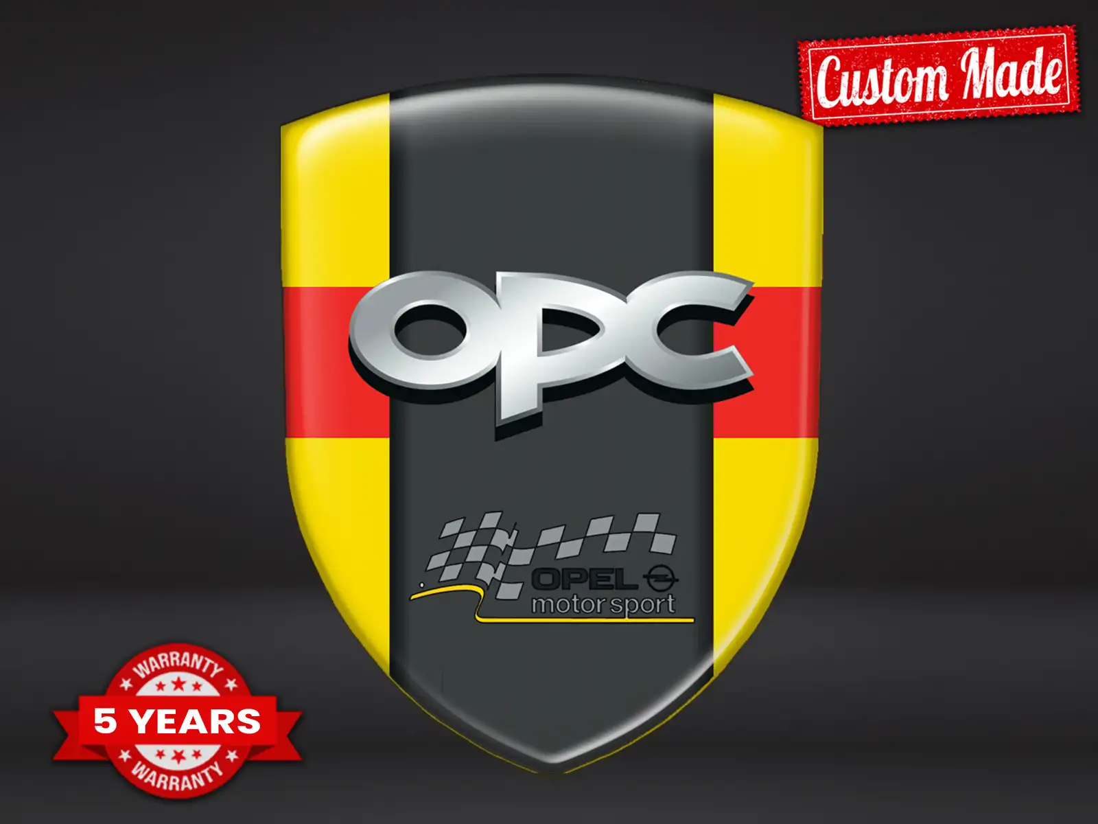 OPC Striscione Parabrezza Auto Resistente Limitato Pregiato
